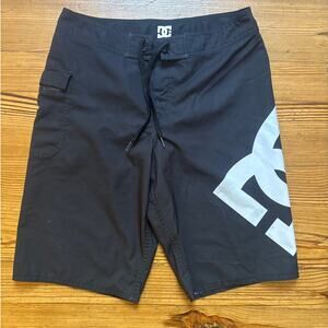DC‎ y2k black white logo tie waist mens shorts SIZE 30